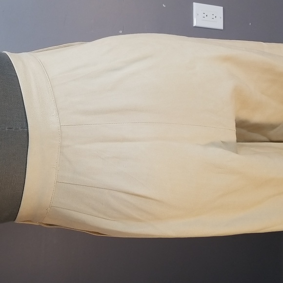 100% pure silk Ports International high waisted wide leg trousers side buttons - Picture 7 of 13